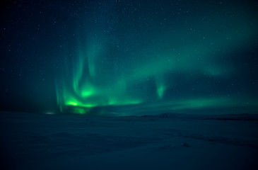 Wall Mural - Northern lights aurora borealis