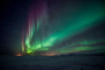 Wall Mural - northern lights aurora borealis