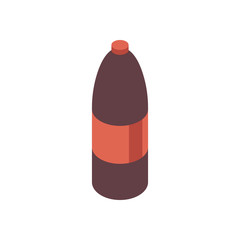 Wall Mural - Bottle of Soda, Water isometric icon