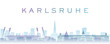 Karlsruhe Transparent Layers Gradient Landmarks Skyline