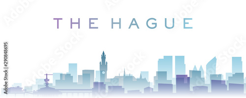 The Hague Transparent Layers Gradient Landmarks Skyline