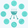 © mehsumov - Grill vector icon sign symbol