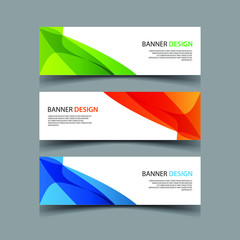 Wall Mural - Vector Abstract design banner web template