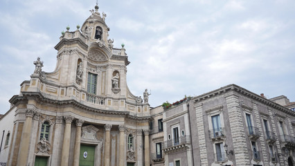 Italy, Catania ancient building and infrastructure