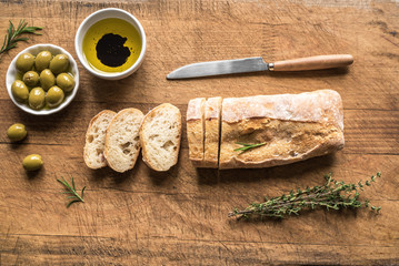 Wall Mural - Italian ciabatta bread