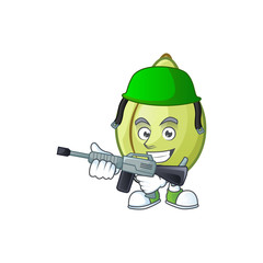 Sticker - Army gubinge fruit cartoon for harvest symbol