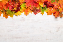 Image With Autumn Leaves.