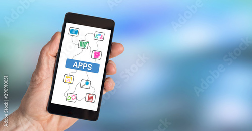 Cuadros en Lienzo Apps concept on a smartphone