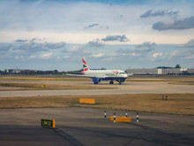 British Airways Aircraft At London Heathrow Airport