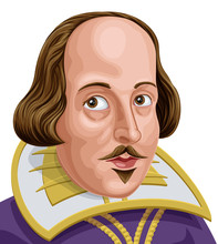 Portrait Of William Shakespeare The Famous English Poet And Writer