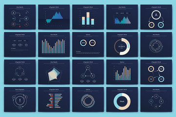 Wall Mural - Infographic vector brochure elements for business illustration