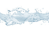 Fototapeta Łazienka - water splash isolated on white background, water