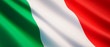 Waving flag of Italy - Flag of Italy - 3D illustration