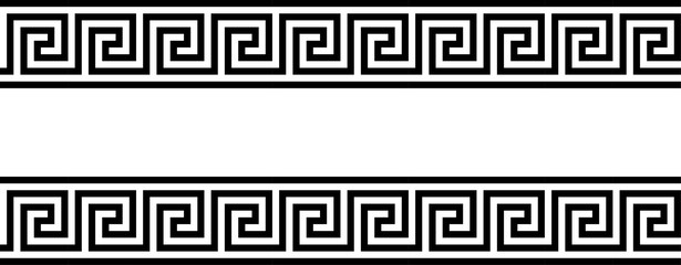 Greek key. Greek motives texture border or frame