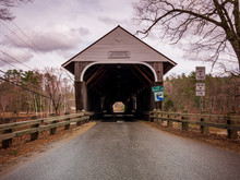 Covered Bridge In Fall Free Stock Photo - Public Domain Pictures