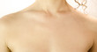clavicle and chest of a woman