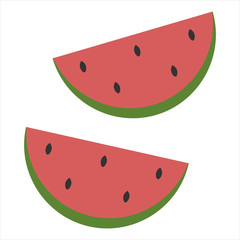 Wall Mural - Foods icons vector design. Watermelon icon vector illustration