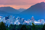 Fototapeta Miasta - Vancouver city skyline, British Columbia, Canada