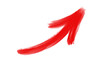 red paint arrow vector abstract brush