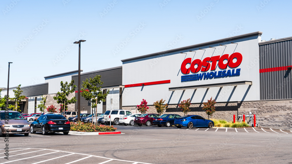 Sep 19, 2019 San Jose / CA / USA - Costco Wholesale store in south San Francisco bay area; Costco is an American multinational corporation which operates a chain of membership-only warehouse clubs