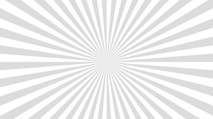sun rays background. gray radiate sun beam, burst effect. sunbeam light flash boom. template poster 