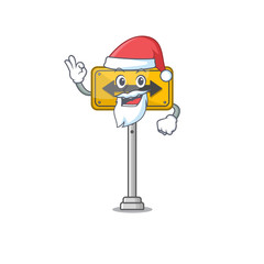 Sticker - Santa pass on either side a mascot