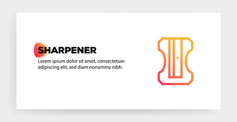 Canvas Print - SHARPENER ICON CONCEPT