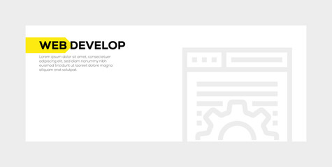 WEB DEVELOP BANNER CONCEPT