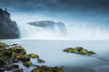 Wall Mural - Godafoss waterfall in Iceland