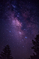the great milky way covering the night sky