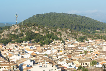 Wall Mural - Roofs of Pollensa on the island of Mallorca