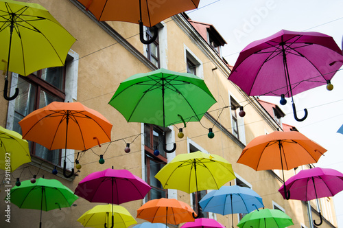 Colorful Umbrella Kaufen Sie Dieses Foto Und Finden Sie Ahnliche Bilder Auf Adobe Stock Adobe Stock
