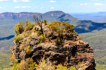 Canvas Print - Australian Blue Mountains located at Each Point Katoomba, New South Wales, Australia