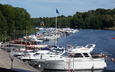 Wall Mural - Boote bei Stockholm