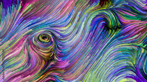 Waves of Colorful Paint