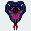 poison snake vector head artwork