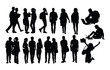 © martinussumbaji - Campus Activity Silhouettes, art vector design