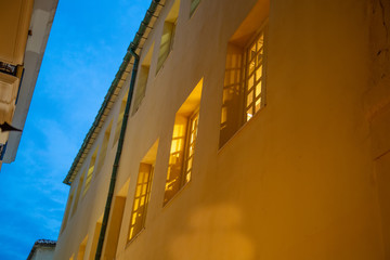 Wall Mural - Malaga historic city center and old town streets