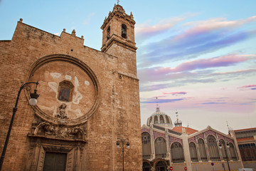 Wall Mural - Spain, Valencia streets in historic city center