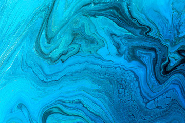  Blue Acrylic Pour Color Liquid marble abstract surfaces Design.