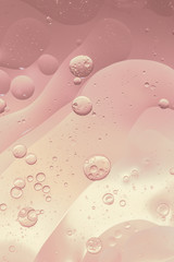 Wall Mural - abstract pink water bubbles background