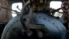 4K Dynamic Moving Inside Old Steam Locomotive