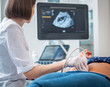 © Nejron Photo - Pregnant woman on utltrasonographic examination at hospital