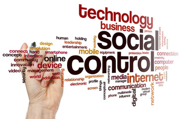 Sticker - Social control word cloud