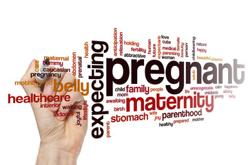 Poster - Pregnant word cloud