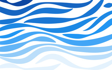 Wall Mural - sea wave layer concept design blue color vector abstract background