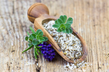 Poster - sea salt with herbs