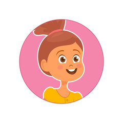 Sticker - Cute smiling girl