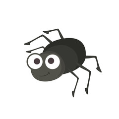 Canvas Print - Small cute black bug