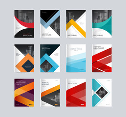 Wall Mural - abstract cover design background template for company profile, annual report, brochures, flyers, pre